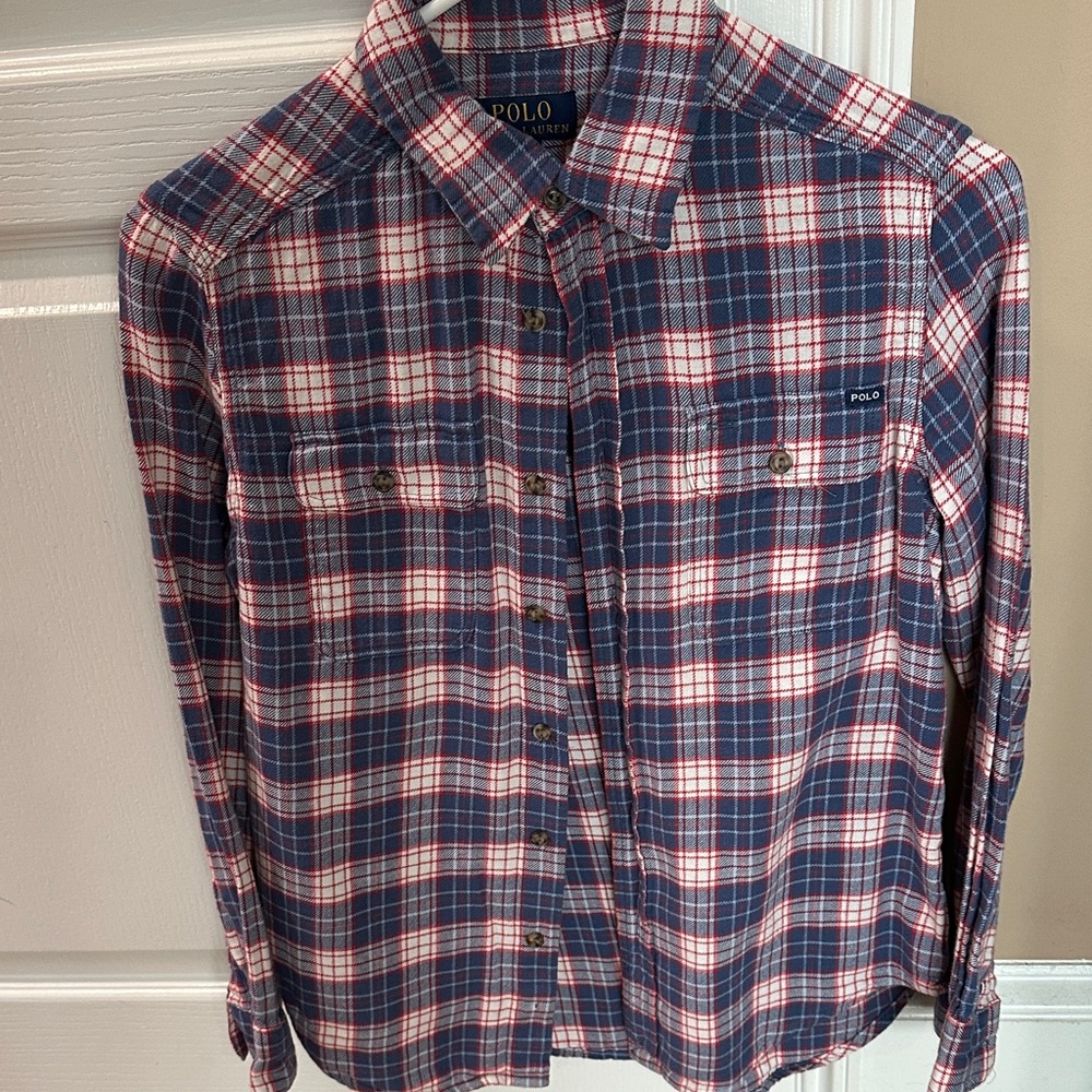 Polo by Ralph Lauren Red and Blue Plaid Shirt